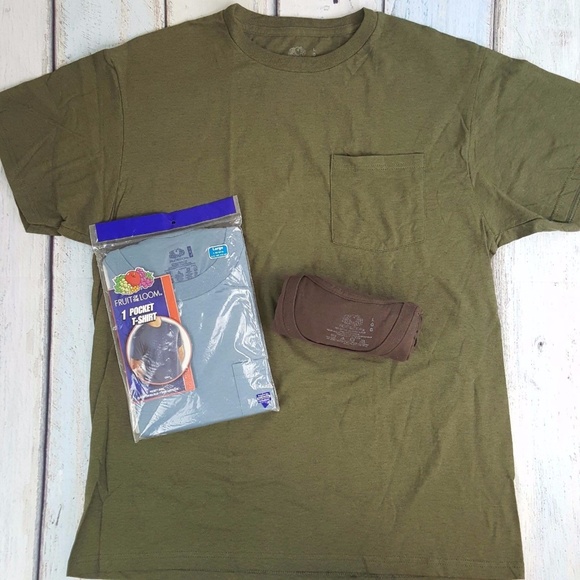 fruit of the loom pocket tees